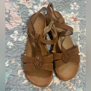 Naturalizer Summer Sandals, tan, 5.5